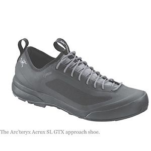 Arc'teryx Acrux SL GTX Approach Shoe Size 9.5 grey black box ⭐️⭐️⭐️⭐️